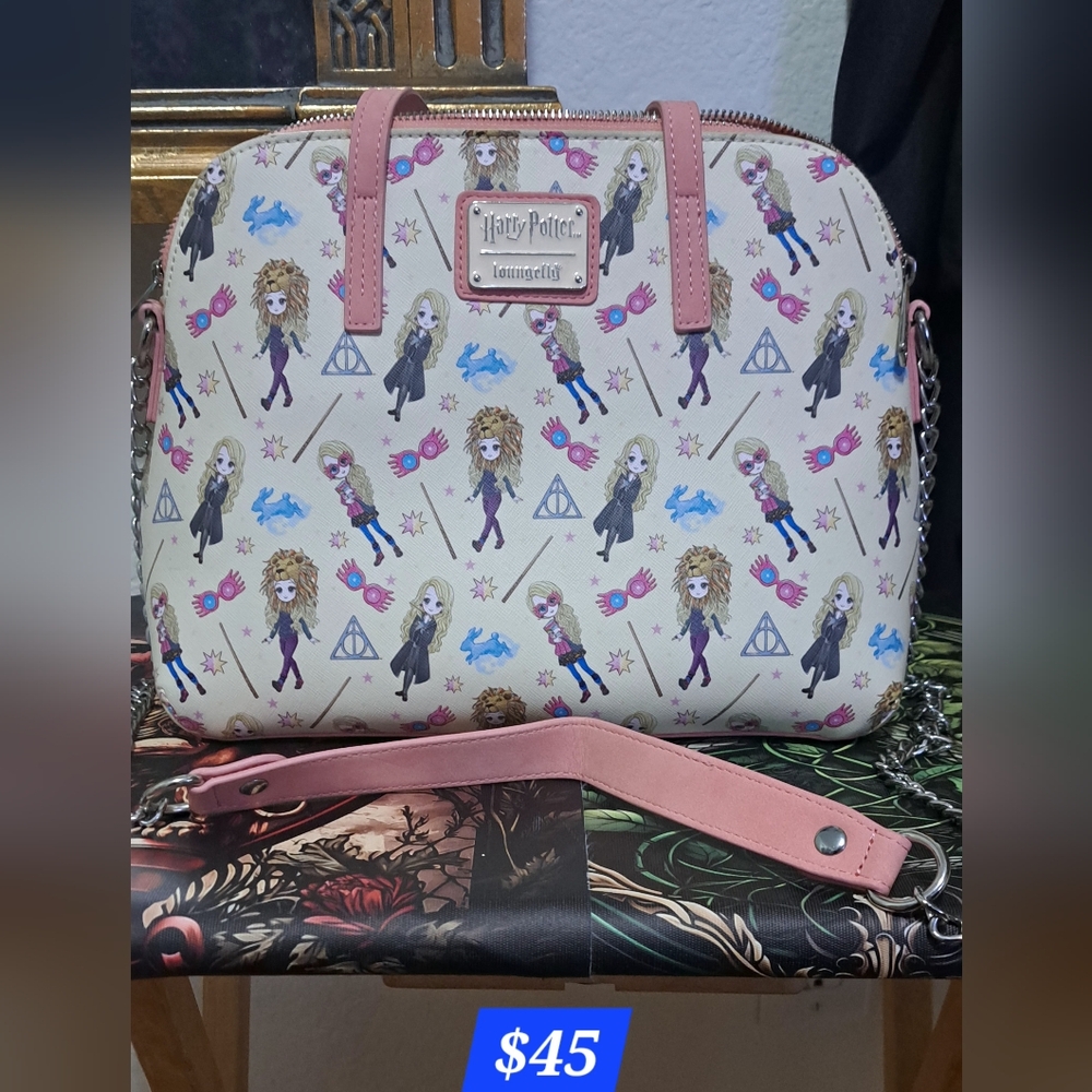 Loungefly Harry Potter Cream and Pink Satchel